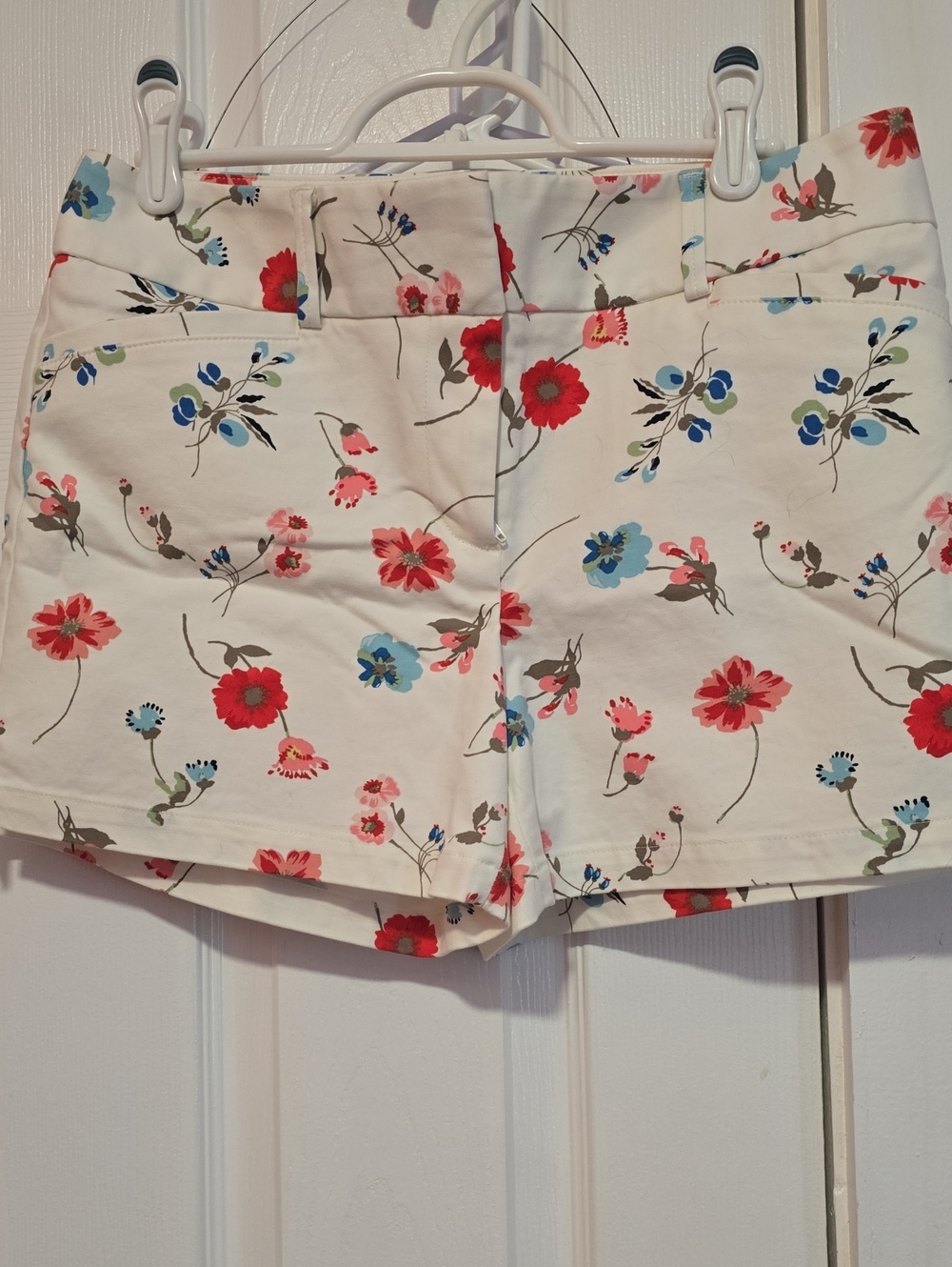 LOFT Cream Floral Riviera Women's Shorts